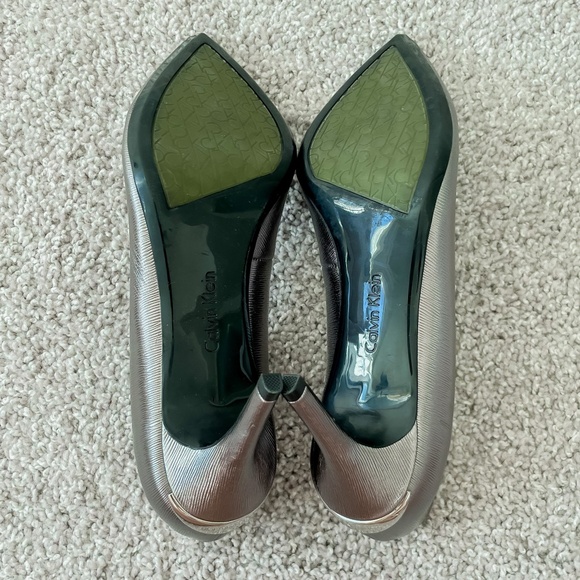 Calvin Klein Silver Heels - Picture 7 of 7
